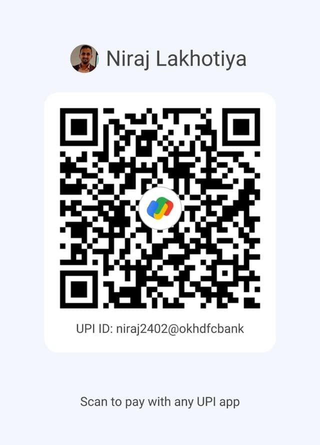 UPI QR Code – Niraj Lakhotiya